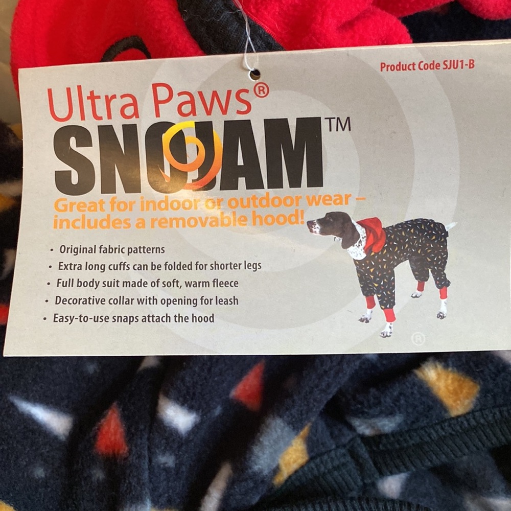 Ultra Paws Snojam Hooded Doggie Jacket New With Tags